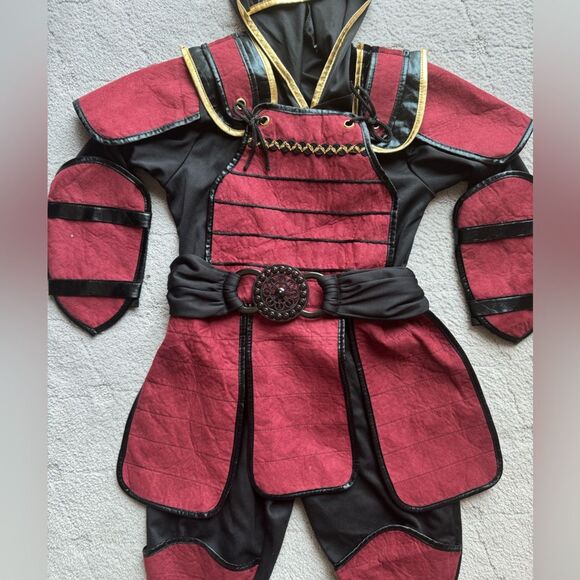 Samurai ninja Halloween costume for kids sz Medium. High quality with face mask - Picture 12 of 12